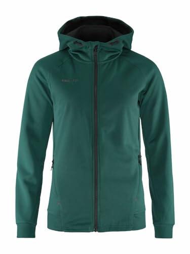Craft ADV Unify FZ Hood, damska kurtka z kapturem, rozmiar M, opal, poliester z recyklingu, ergonomiczne dopasowanie, kaptur ze ściągaczem, 2 kieszenie, damska bluza z kapturem