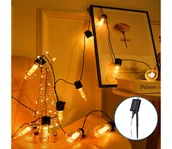 Lampy ogrodowe - Aigostar - LED Solarny łańcuch bożonarodzeniowy 20xLED/11,5m IP65 ciepła biel - miniaturka - grafika 1