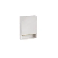 Szafki łazienkowe - Szafka łazienkowa wisząca Letto 60x17x80 cm biały marmur Szynaka-Meble - miniaturka - grafika 1