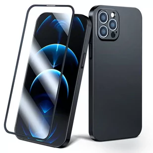 Joyroom 360 Full Case etui pokrowiec do iPhone 13 Pro obudowa na tył i przód + szkło hartowane czarny (JR-BP935 black) - Etui i futerały do telefonów - miniaturka - grafika 1
