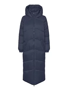 VERO MODA Płaszcz damski VMUPPSALA LONG COAT NOOS, granatowy blezer, S - Płaszcze damskie - miniaturka - grafika 1