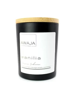 Świeca sojowa wanilia – czarna, zapachowa, ręcznie robiona, prezent - Świece Świeca sojowa wanilia – czarna, zapachowa, ręcznie robiona, prezent - Świece - miniaturka - grafika 1