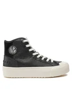 Trampki damskie - Pepe Jeans Trampki PLS31576 Czarny - miniaturka - grafika 1