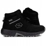 Buty sportowe męskie - Buty męskie, zimowe, sportowe Lotto Evedal MID Black - miniaturka - grafika 1
