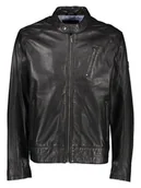 Kurtki męskie - Bugatti Skórzana kurtka w kolorze czarnym - miniaturka - grafika 1