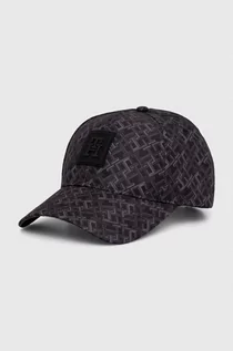 Czapki męskie - Tommy Hilfiger czapka z daszkiem kolor czarny wzorzysta - grafika 1