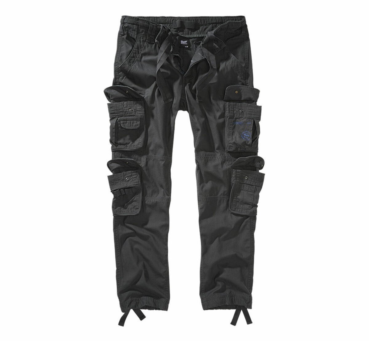 spodnie bojówki PURE SLIM FIT TROUSERS anthrazit-3XL