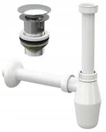 Korki do umywalek - Korek Klik Klak + Syfon Do Umywalki Z Przelewem - miniaturka - grafika 1