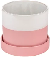 Donice - Osłonka ceramiczna INGER z podstawką różowa S - miniaturka - grafika 1
