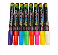 MARKERY KREDOWE zmywalne 8 kolorów DO POTYKACZA Tablicy FLAMASRTY MAZAKI