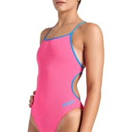 Stroje kąpielowe - Strój kąpielowy damski Swimsuit Lace Back Solid - miniaturka - grafika 1