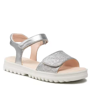 Geox Sandały J S.Coraile G. B J256EB 0NFEW C1007 D Silver - Sandały damskie - miniaturka - grafika 1