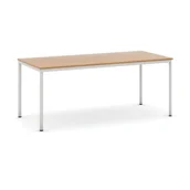 Stoły - B2B Partner Stół do jadalni 1800 x 800 mm, blat buk, nogi jasnoszare 555685 - miniaturka - grafika 1