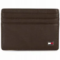 Portfele - Tommy Hilfiger portfel skóra naturalna brązowy Eton Cc Holder - uniseks - miniaturka - grafika 1
