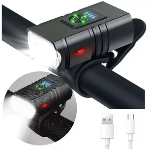 Lampka rowerowa przednia wodoodporna Alogy światełko LED oświetlenie przód na rower kierownicę 800lm - Akcesoria do smartwatchy - miniaturka - grafika 1