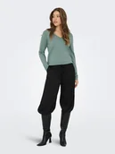 Swetry damskie - ONLY Sweter w kolorze zielonym - miniaturka - grafika 1