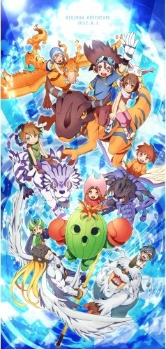 Plakat Anime Digimon adventure DGA_001 A3 (custom)