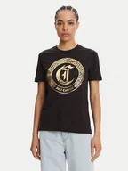 Koszulki i topy damskie - Just Cavalli T-Shirt 78PAHT01 Czarny Regular Fit - miniaturka - grafika 1