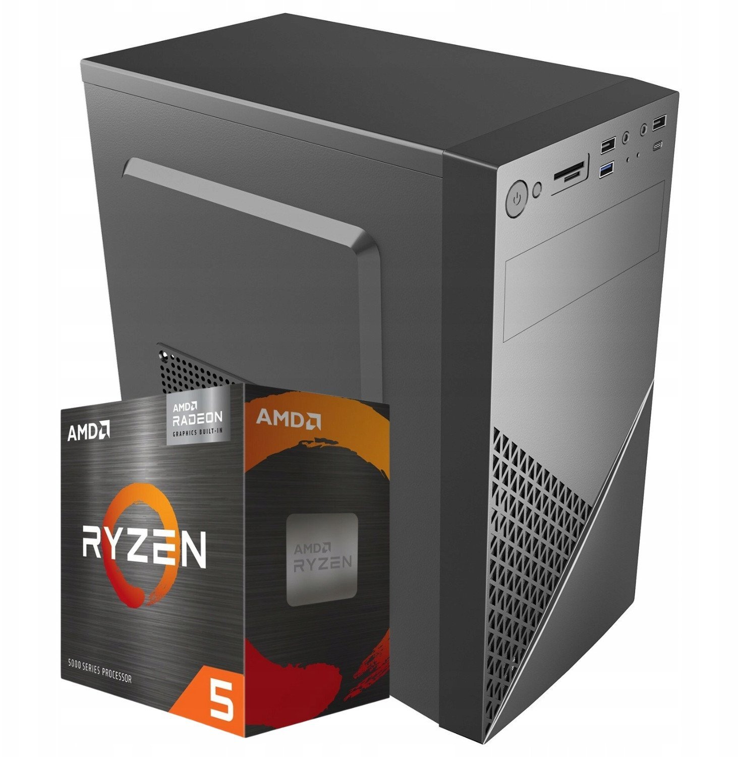 Komputer Pix Protask V7 AMD Ryzen 5 16GB DDR4 1000GB SSD DVD Windows 11