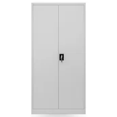 Szafy biurowe - JAN NOWAK model DAWID szafa socjalna  BHP ubraniowa z półkami - miniaturka - grafika 1