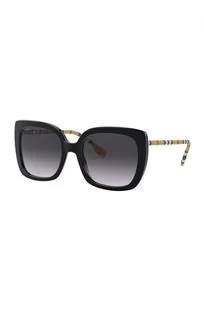 Burberry okulary przeciwsłoneczne damskie kolor czarny - Okulary przeciwsłoneczne - miniaturka - grafika 1