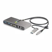 Stacje dokujące i replikatory portów - StarTech 5G2A1SGBB-USB-C-HUB stacja dokująca Przewodowa USB 3.2 Gen 1 (3.1 Gen 1) Type-C Szary - miniaturka - grafika 1