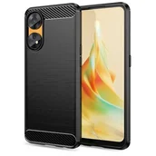 Etui i futerały do telefonów - TECH-PROTECT TPUCarbon do Oppo Reno 8T 4G/LTE Czarny - miniaturka - grafika 1