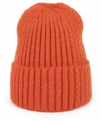 Czapki damskie - Angorowa ciepła wywijana czapka beanie unisex Soft moments cz23214-1 - miniaturka - grafika 1