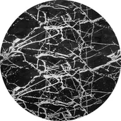 Dywany - Dywan drukowany Neva petra folia 100 cm czarno-srebrny - miniaturka - grafika 1