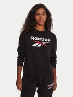 Bluzy damskie - Reebok Bluza RK25169CCW Czarny Regular Fit - miniaturka - grafika 1