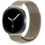 Akcesoria do smartwatchy - Pasek TECH-PROTECT MilaneseBand do Samsung Galaxy Watch 8/Classic (szerokość paska 22 mm) Złoty - miniaturka - grafika 1