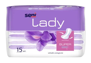 Seni Wkładki urologiczne dla kobiet Seni Lady Super 18x37cm 15 szt. |   SE-095-SU15-2PL - Higiena osób starszych i niepełnosprawnych - miniaturka - grafika 1