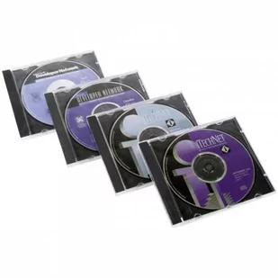 Box na 1 szt. CD, przezroczysty, czarny tray, 10,4 mm, 200-pack, cena za 1 sztukę - Pudełka i akcesoria na płyty CD - miniaturka - grafika 1