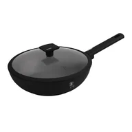 Patelnie - Patelnia wok z pokrywką 28cm BerlingerHaus BH-8181 Matte Black BH-8181 - miniaturka - grafika 1