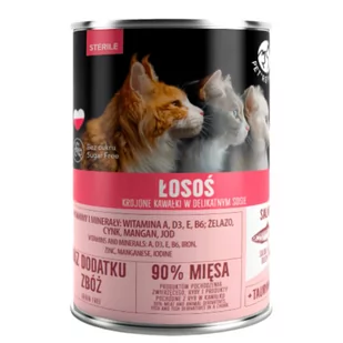 Pakiet PetRepublic Mokra Karma Dla Kotów Sterylizowanych Wszystkich Ras Z Kawałkami Łososia W Sosie 6 x 400 g - Mokra karma dla kotów Pakiet PetRepublic Mokra Karma Dla Kotów Sterylizowanych Wszystkich Ras Z Kawałkami Łososia W Sosie 6 x 400 g - Mokra karma dla kotów - miniaturka - grafika 1