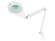 Oświetlenie warsztatowe - crelando® Lampka zaciskowa LED z lupą - miniaturka - grafika 1
