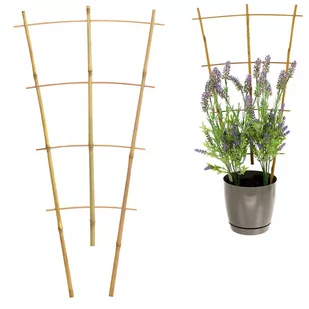 Drabinka  Bambusowa potrójna 60 cm BAM3113 CHOMIK - Pozostałe akcesoria do uprawy roślin - miniaturka - grafika 1