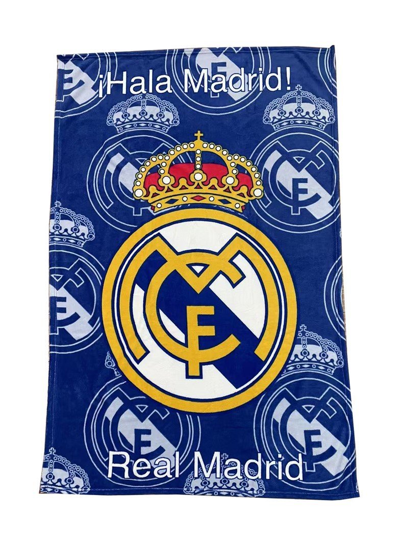 REAL MADRYT Koc 100 x 150 cm Coralowy Narzuta Okrycie Laliga Licencja