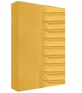 Prześcieradło, grube, jersey 100% bawełna, 90x200cm 90x200 miodowy, żółty - Prześcieradła - miniaturka - grafika 1
