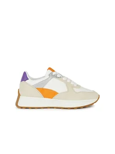 Geox Skórzane sneakersy "Amabel" ze wzorem - Trampki damskie - miniaturka - grafika 1