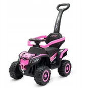 Pojazdy elektryczne dla dzieci - BM ELEKTRYCZNY JEŹDZIK RUBBY Z PROWADNICĄ BABY PINK 8596164164211 - miniaturka - grafika 1