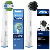 Końcówki do szczoteczek elektrycznych - Końcówka Oral-B Precision Clean EB20RB Clean Maximizer + Pure Clean EB20CH węgiel aktywny - miniaturka - grafika 1