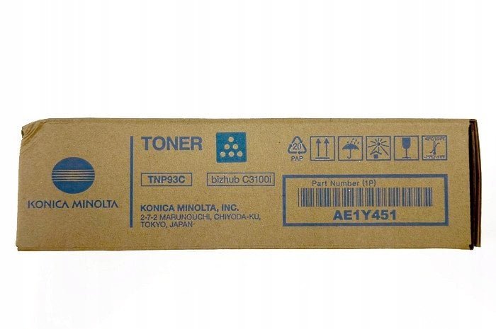Oryginalny Toner Cyan Konica Minolta Bizhub C3100i TNP93C, TNP-93C, AE1Y451