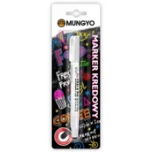 Markery do tablic - Marker kredowy MUNGYO biały na blistrze - miniaturka - grafika 1