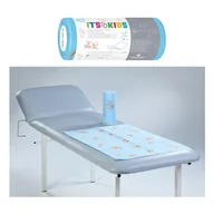 Kosmetyczne akcesoria jednorazowe - Podkład dla dzieci na rolce 50cm x 80cm niebieski podfoliowany 54g Its4kids 25szt - miniaturka - grafika 1