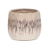 Donice - Doniczka Osłonka Ceramiczna Rosina 16X16X13 Kremowa - miniaturka - grafika 1