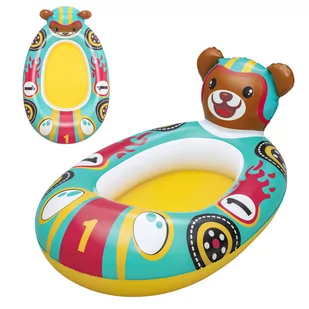 Pontonik do pływania ponton dmuchany dla dzieci Miś 109 x 69 cm Bestway - Materace dmuchane i koła do pływania - miniaturka - grafika 1