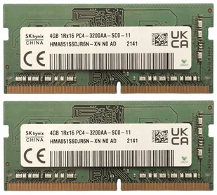 Pamięć RAM DDR4 SK Hynix SODIMM DDR4 8GB 3200MHz HMA851S6DJR6N-XN - Elektronika OUTLET - miniaturka - grafika 1