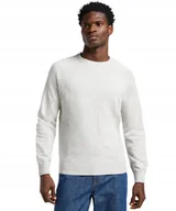 Swetry męskie - Sweter Lee CLEAN RAGLAN SWEATER 112363889 Sharp Grey Mele XL - miniaturka - grafika 1