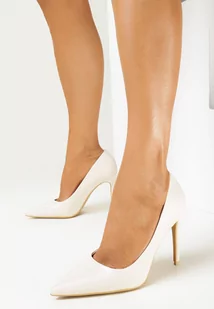 Beżowe Klasyczne Szpilki z Ekoskóry Bliggore - Czółenka - miniaturka - grafika 1